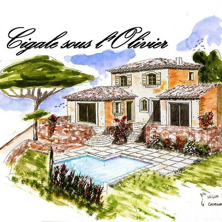 ลา ซิกาล ซูส โลลิวิเย Bed & Breakfast Le Castellet  ภายนอก รูปภาพ